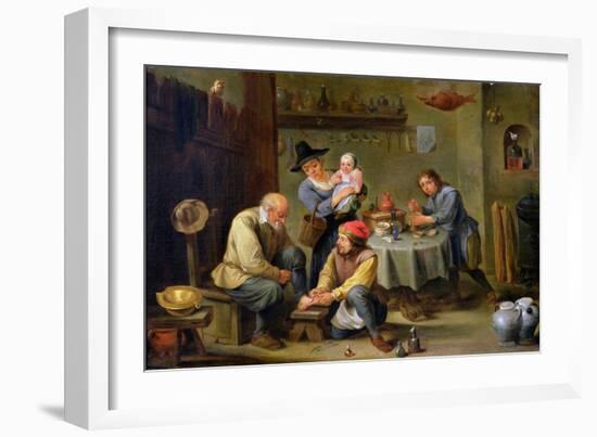 Surgeon Tending the Foot of an Old Man-David Teniers the Younger-Framed Giclee Print