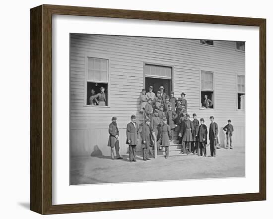 Surgeons of Harewood Hospital During the American Civil War-Stocktrek Images-Framed Photographic Print