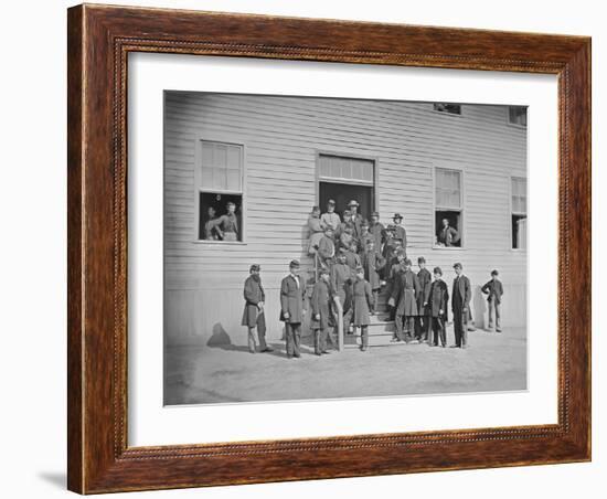 Surgeons of Harewood Hospital During the American Civil War-Stocktrek Images-Framed Photographic Print