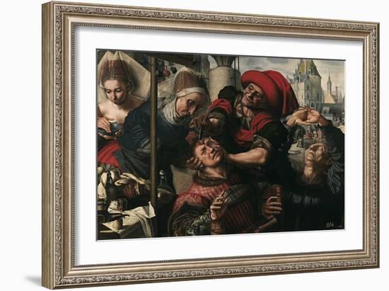 Surgery, 1550-1555-Jan Sanders van Hemessen-Framed Giclee Print