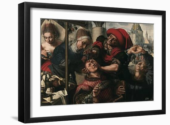 Surgery, 1550-1555-Jan Sanders van Hemessen-Framed Giclee Print