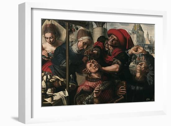 Surgery, 1550-1555-Jan Sanders van Hemessen-Framed Giclee Print