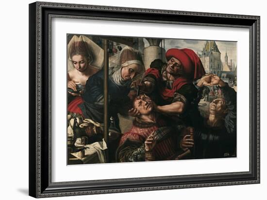 Surgery, 1550-1555-Jan Sanders van Hemessen-Framed Giclee Print