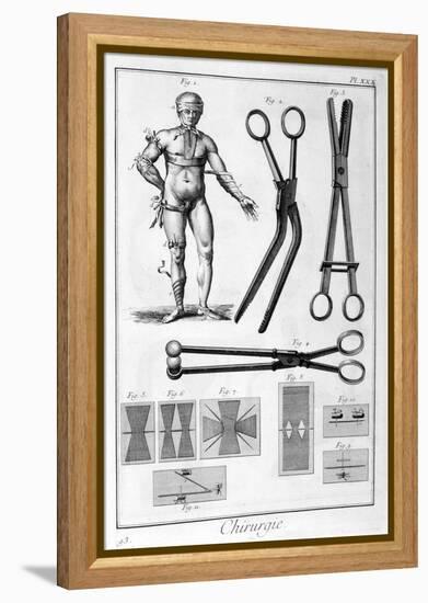 Surgery, 1751-1777-Denis Diderot-Framed Premier Image Canvas