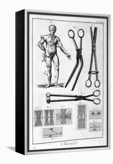 Surgery, 1751-1777-Denis Diderot-Framed Premier Image Canvas