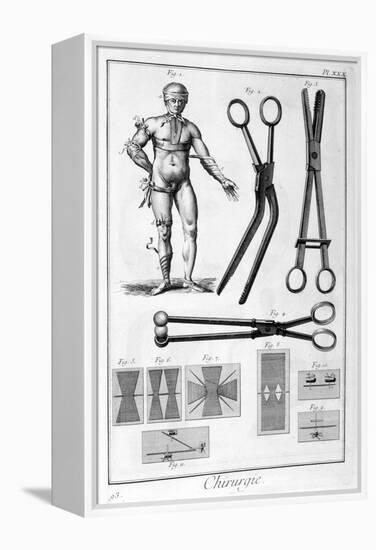 Surgery, 1751-1777-Denis Diderot-Framed Premier Image Canvas