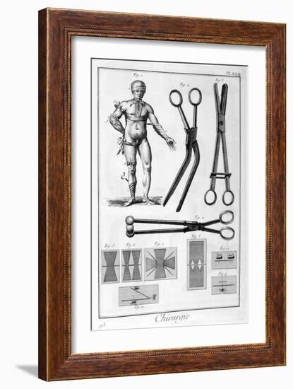 Surgery, 1751-1777-Denis Diderot-Framed Giclee Print