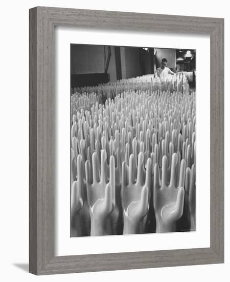 Surgical Gloves Made in Massillon For Shipment to Vietnam-Bill Ray-Framed Photographic Print