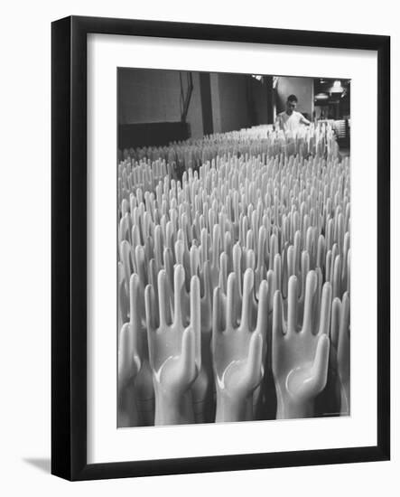 Surgical Gloves Made in Massillon For Shipment to Vietnam-Bill Ray-Framed Photographic Print