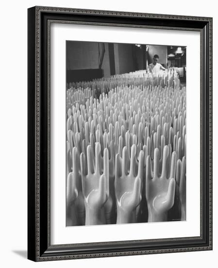 Surgical Gloves Made in Massillon For Shipment to Vietnam-Bill Ray-Framed Photographic Print