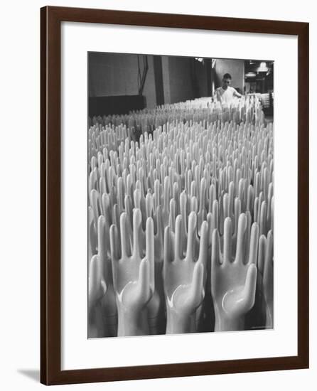 Surgical Gloves Made in Massillon For Shipment to Vietnam-Bill Ray-Framed Photographic Print