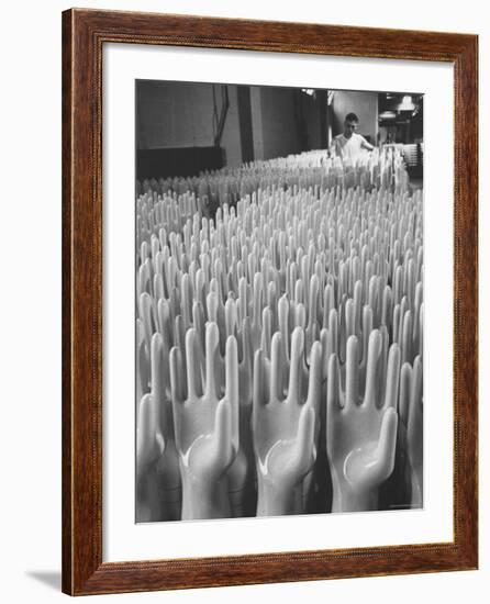 Surgical Gloves Made in Massillon For Shipment to Vietnam-Bill Ray-Framed Photographic Print