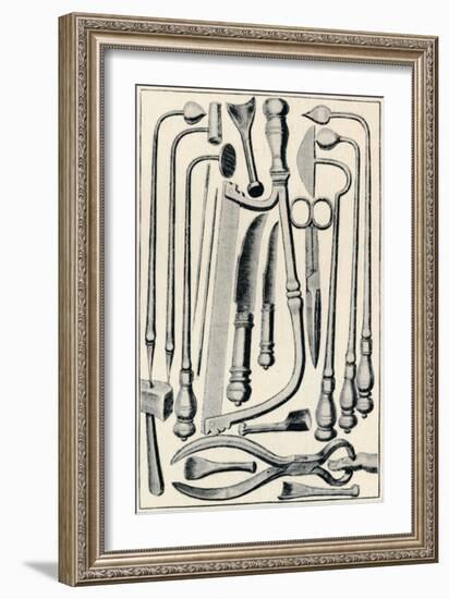 'Surgical Instruments', 1639, (1903)-Unknown-Framed Giclee Print