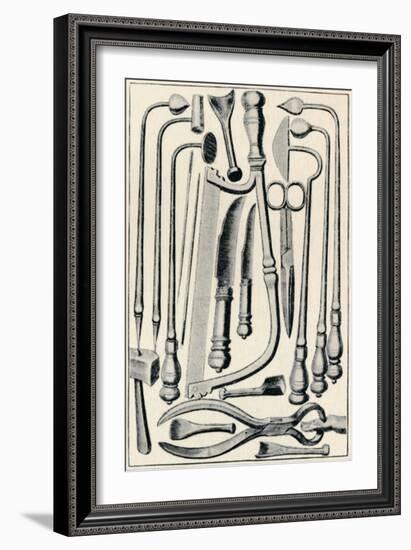 'Surgical Instruments', 1639, (1903)-Unknown-Framed Giclee Print