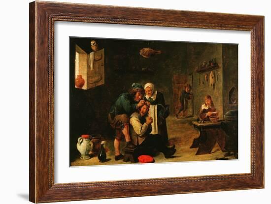 Surgical Operation, 17th Century-David Teniers the Younger-Framed Giclee Print