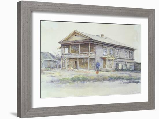 Surikov's House at Krasnoyarsk, 1890-91-Vasilii Ivanovich Surikov-Framed Giclee Print