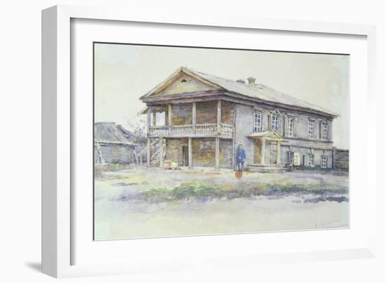 Surikov's House at Krasnoyarsk, 1890-91-Vasilii Ivanovich Surikov-Framed Giclee Print