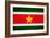 Suriname Flag Design with Wood Patterning - Flags of the World Series-Philippe Hugonnard-Framed Art Print