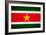 Suriname Flag Design with Wood Patterning - Flags of the World Series-Philippe Hugonnard-Framed Art Print