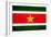 Suriname Flag Design with Wood Patterning - Flags of the World Series-Philippe Hugonnard-Framed Art Print
