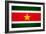 Suriname Flag Design with Wood Patterning - Flags of the World Series-Philippe Hugonnard-Framed Art Print