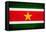 Suriname Flag Design with Wood Patterning - Flags of the World Series-Philippe Hugonnard-Framed Stretched Canvas