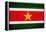 Suriname Flag Design with Wood Patterning - Flags of the World Series-Philippe Hugonnard-Framed Stretched Canvas