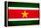 Suriname Flag Design with Wood Patterning - Flags of the World Series-Philippe Hugonnard-Framed Stretched Canvas
