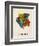 Suriname Watercolor Map-Michael Tompsett-Framed Art Print