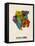 Suriname Watercolor Map-Michael Tompsett-Framed Stretched Canvas