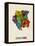 Suriname Watercolor Map-Michael Tompsett-Framed Stretched Canvas
