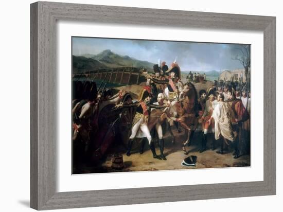 Surprise at the Bridge over the Danube on 13 November 1805-Guillaume Guillon Lethiére-Framed Giclee Print