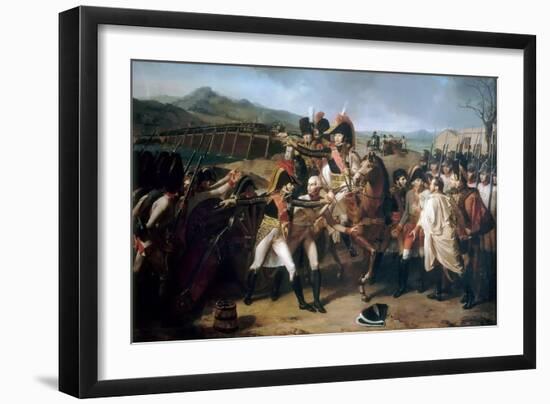 Surprise at the Bridge over the Danube on 13 November 1805-Guillaume Guillon Lethiére-Framed Giclee Print