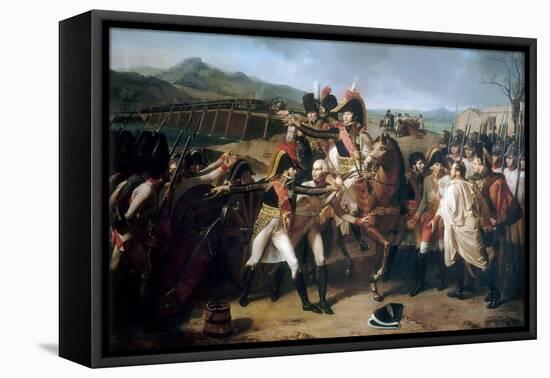 Surprise at the Bridge over the Danube on 13 November 1805-Guillaume Guillon Lethiére-Framed Premier Image Canvas