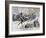 Surprise Attack by Russian Cavalry on the Road to Port Arthur, Russo-Japanese War, 1904-null-Framed Giclee Print