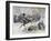 Surprise Attack by Russian Cavalry on the Road to Port Arthur, Russo-Japanese War, 1904-null-Framed Giclee Print