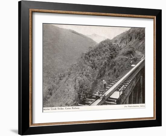 Surprise Creek Bridge on the Cairns Railway, Queensland, Australia, 1930s-null-Framed Photographic Print