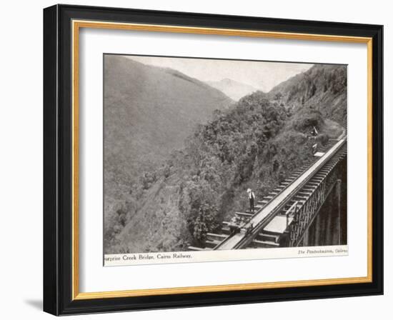 Surprise Creek Bridge on the Cairns Railway, Queensland, Australia, 1930s-null-Framed Photographic Print