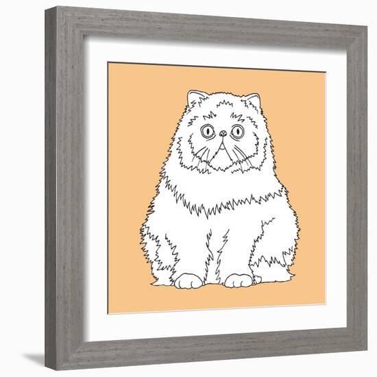 Surprised Cat-Anna Nyberg-Framed Art Print