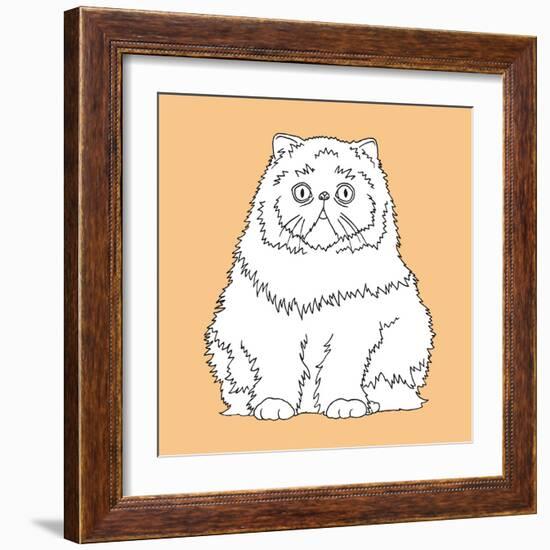 Surprised Cat-Anna Nyberg-Framed Art Print