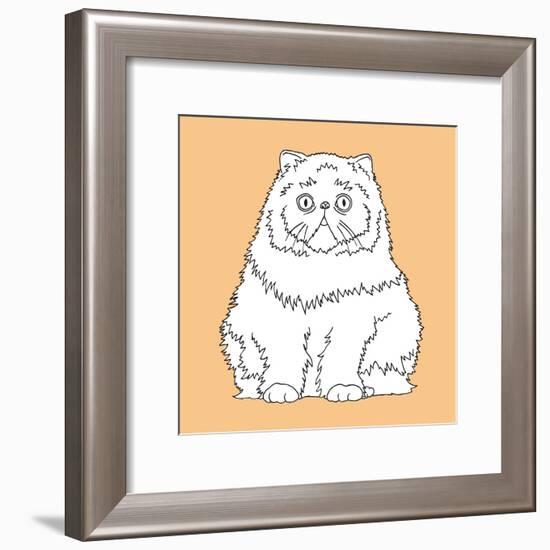 Surprised Cat-Anna Nyberg-Framed Art Print