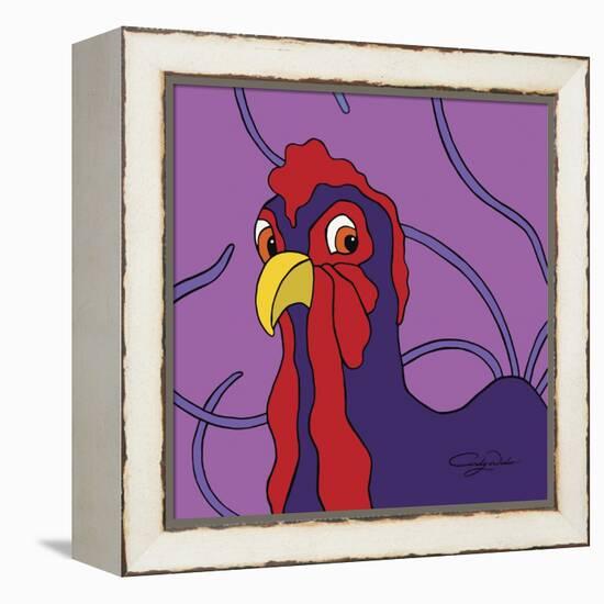 Surprised Chicken-Cindy Wider-Framed Premier Image Canvas