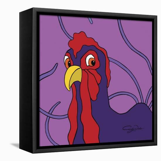 Surprised Chicken-Cindy Wider-Framed Premier Image Canvas