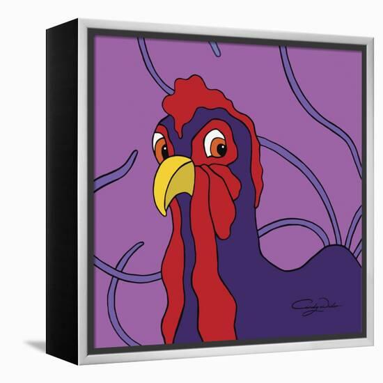 Surprised Chicken-Cindy Wider-Framed Premier Image Canvas