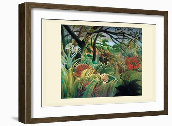 Surprised! Storm in the Forest-Henri Rousseau-Framed Art Print