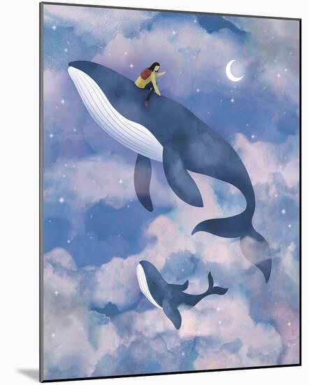 Surreal Adventures - Whale-Clara Wells-Mounted Giclee Print