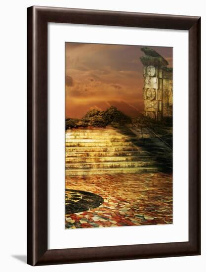 Surreal Architecture-sattva_art-Framed Art Print