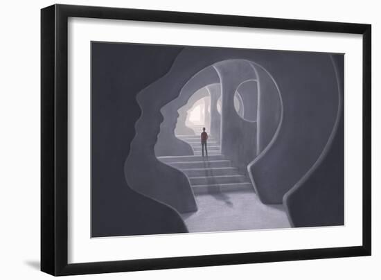 Surreal art-Kampanart Sangsorn-Framed Art Print