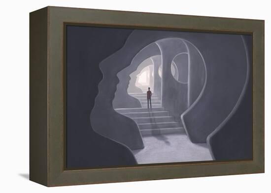 Surreal art-Kampanart Sangsorn-Framed Stretched Canvas