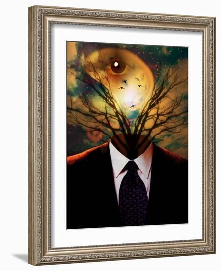 Surreal Human-rolffimages-Framed Art Print